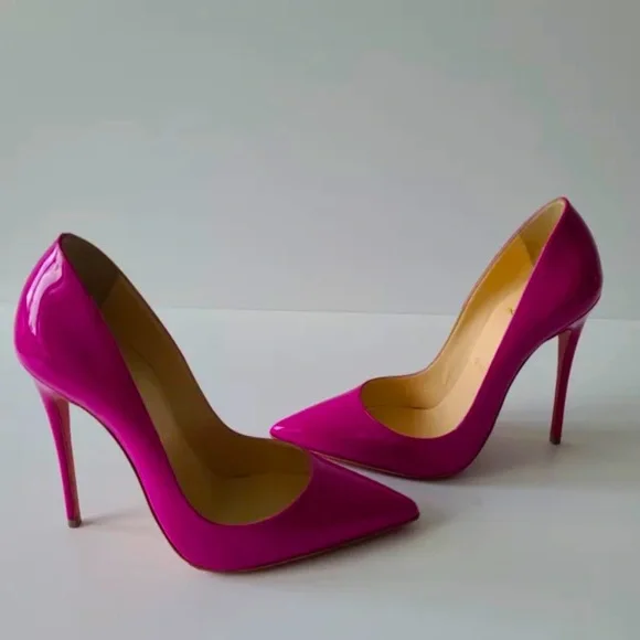 シューズ・サンダルその他 CHRISTIAN LOUBOUTIN Woman Pumps Pink 3191411 PK20 Christian Louboutin Spikita Strap 100 Confettis Pink Strappy